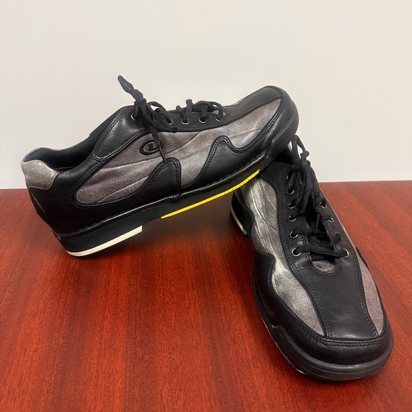 Dexter SST 7 Leather Bowling Shoes Mens Size 11M Handcrafted Black/Silver - Picture 1 of 11